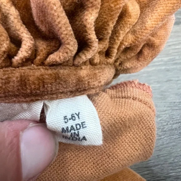 Beet World Dress Girls Fall Dress Orange Ruffle - Picture 7 of 10